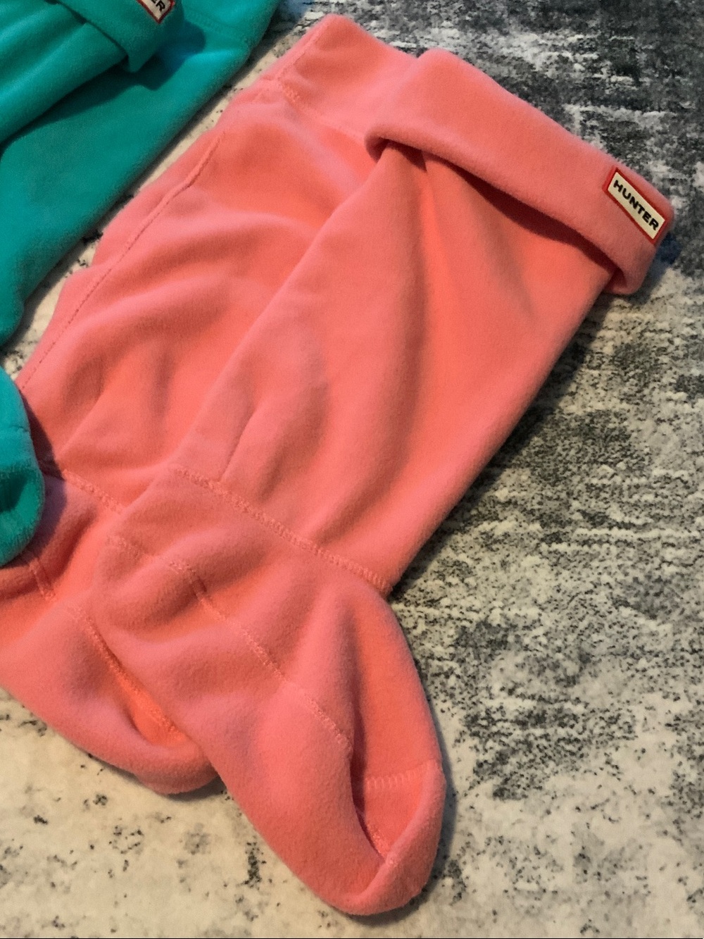 Hunter Coral Pink Fleece Boot Liners
